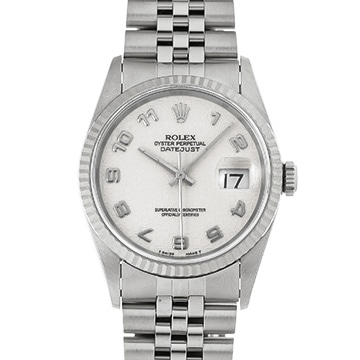 ロレックス デイトジャスト 16234 アイボリーコンピュータ メンズ 時計 【中古】【wristwatch】