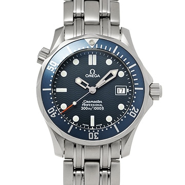 オメガ シーマスター プロフェッショナル 300 ミッドサイズ 2561.80 ブルー ユニセックス 時計 【中古】【wristwatch】