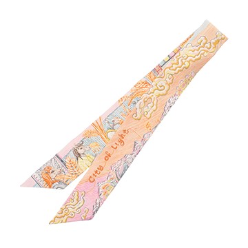 エルメス ツイリー CITY OF LIGHT マルチカラー シルク100％ レディース 【未使用】【other】