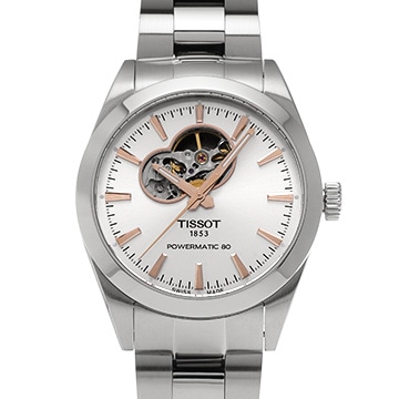 ティソ ジェントルマン オートマティック パワーマティック 80 シリシウム T127.407.11.031.01 シルバー メンズ 時計 【中古】【wristwatch】