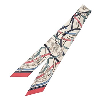 エルメス ツイリー A LOMBRE DES BOULEVARDS マルチカラー シルク100％ レディース 【未使用】【other】