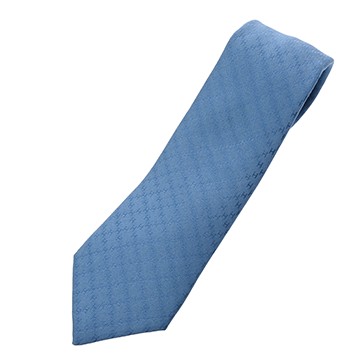 エルメス H織りタイ 7cm ニューH ブルーセレスト シルク100% メンズ 【未使用】【other】