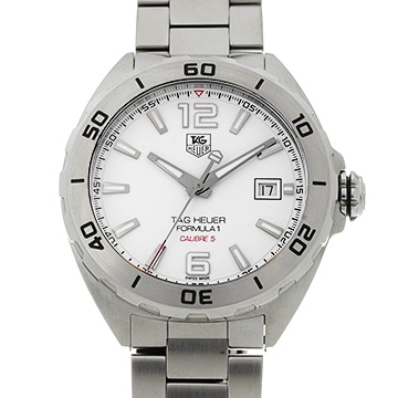 タグ ホイヤー フォーミュラ1 キャリバー5 WAZ2114.BA0875 ホワイト メンズ 時計 【中古】【wristwatch】