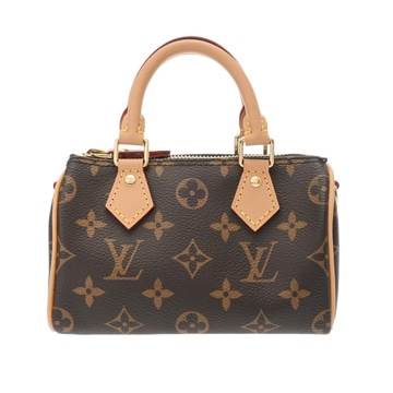 ルイ ヴィトン モノグラム ナノ スピーディ 2WAY ブラウン M81085 モノグラムキャンバス レディース バッグ 【中古】【bag】
