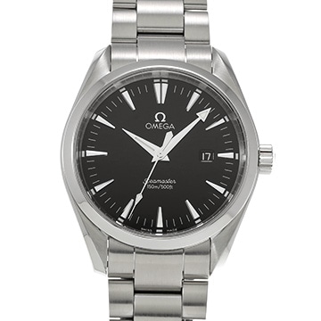 オメガ シーマスター アクアテラ クォーツ 2517.50 ブラック メンズ 時計 【中古】【wristwatch】