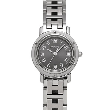 エルメス クリッパー CL4.210 ホワイトシェル レディース 時計 【中古】【wristwatch】