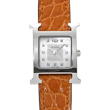 エルメス Hウォッチ W03674WW00 ホワイトシェル レディース 時計 【中古】【wristwatch】