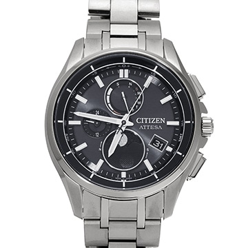 シチズン アテッサ BY1001-66E ブラック メンズ 時計 【中古】【wristwatch】