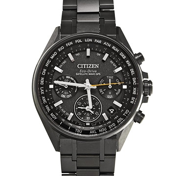 シチズン アテッサ エコ・ドライブ ブラックチタン CC4004-58E グレー メンズ 時計 【中古】【wristwatch】