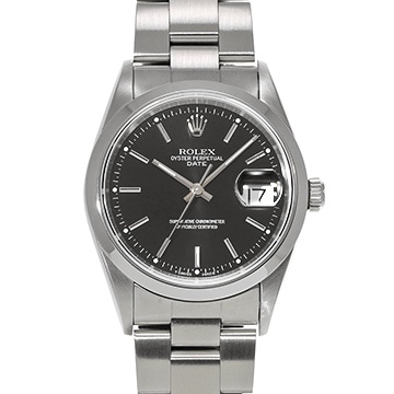 ロレックス オイスターパーペチュアル デイト 15200 ブラック メンズ 時計 【中古】【wristwatch】