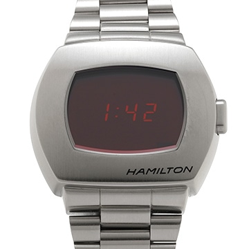 ハミルトン アメリカンクラシック PSR デジタルクォーツ H52414130 ブラック メンズ 時計 【中古】【wristwatch】