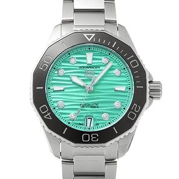 タグ ホイヤー アクアレーサー プロフェッショナル 300 キャリバー5 WBP231K.BA0618 グリーン/ダイヤモンド メンズ 時計 【中古】【wristwatch】