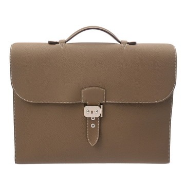 エルメス サックアデペッシュ ライト 37 エトゥープ トゴ メンズ バッグ 【未使用】【bag】