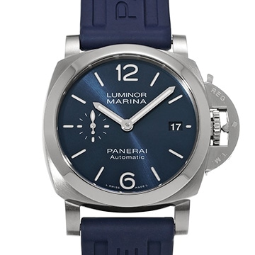 パネライ ルミノールマリーナ クアランタ PAM01370 ブルー メンズ 時計 【中古】【wristwatch】