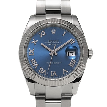 ロレックス デイトジャスト 41 126334 ブルー メンズ 時計 【中古】【wristwatch】