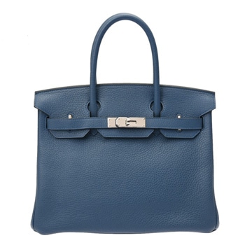 エルメス バーキン 30 ブルーアガット トリヨンクレマンス レディース バッグ 【中古】【bag】