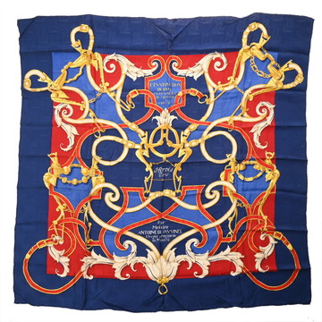 エルメス カレ90 PAR MEFSIRE ANTOINE DE PLVVINEL マルチカラー シルク100％ レディース 【中古】【other】