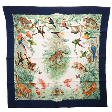 エルメス カレ90 EQUATEUR マルチカラー シルク100％ レディース 【中古】【other】