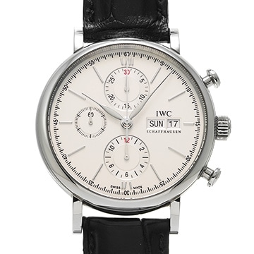 IWC ポートフィノ クロノグラフ IW391007 シルバー メンズ 時計 【中古】【wristwatch】