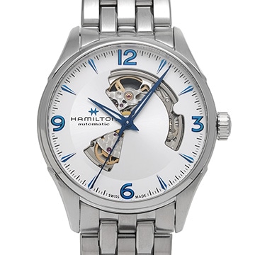 ハミルトン ジャズマスター オープンハート オート H32705152 シルバー メンズ 時計 【中古】【wristwatch】