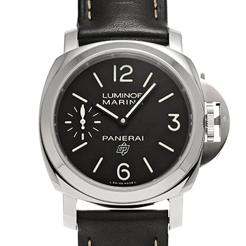 パネライ ルミノールマリーナ ロゴ 3デイズ アッチャイオ PAM00776 ブラック メンズ 時計 【中古】【wristwatch】