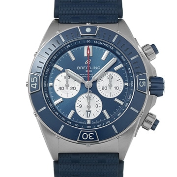 ブライトリング スーパー クロノマット B01 44 AB0136161C1S1 ブルー/シルバー メンズ 時計 【中古】【wristwatch】