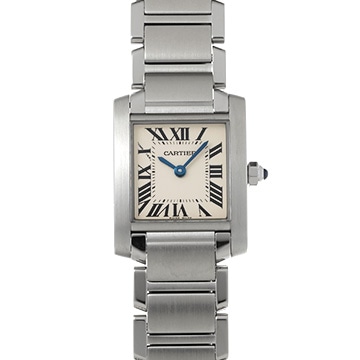 カルティエ タンクフランセーズ SM　 W51008Q3 シルバー レディース 時計 【中古】【wristwatch】