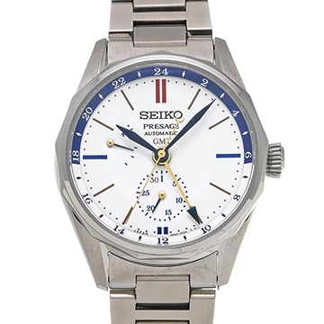 セイコー プレザージュ 飛鳥Ⅱコラボレーション限定モデル 限定200本 SARF015 ホワイト メンズ 時計 【中古】【wristwatch】