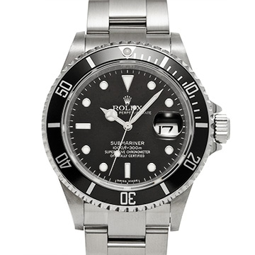 ロレックス サブマリーナ デイト 16610 ブラック メンズ 時計 【中古】【wristwatch】