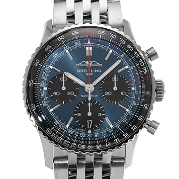 ブライトリング ナビタイマー B01 クロノグラフ 41 AB0139241C1A1 ブルー/ブラック メンズ 時計 【中古】【wristwatch】