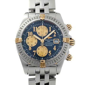 ブライトリング クロノマット エボリューション B156C48PA ブルー/シャンパン メンズ 時計 【中古】【wristwatch】