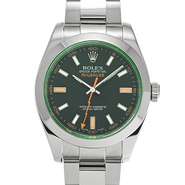 ロレックス ミルガウス 116400GV ブラック メンズ 時計 【中古】【wristwatch】