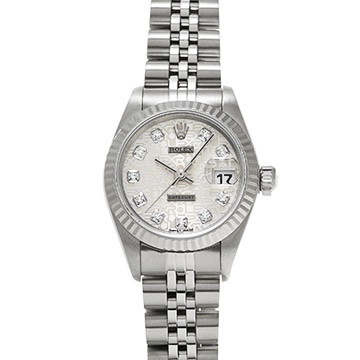 ロレックス デイトジャスト 69174G シルバーコンピュータ/ダイヤモンド レディース 時計 【中古】【wristwatch】