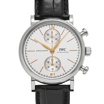 IWC ポートフィノ クロノグラフ 39 IW391406 シルバーメッキ メンズ 時計 【中古】【wristwatch】