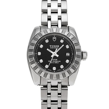 チューダー / チュードル クラシック デイト 22010 ブラック/ダイヤモンド レディース 時計 【中古】【wristwatch】