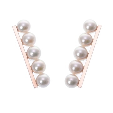 タサキ バランスプラス 5Pパール ピアス ゴールド E3842 19024639-0002 K18ピンクゴールド PG/K18イエローゴールド YG/パール レディース ジュエリー 【中古】【jewelry】