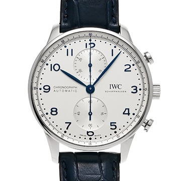 IWC ポルトギーゼ クロノグラフ IW371605 シルバー メンズ 時計 【中古】【wristwatch】