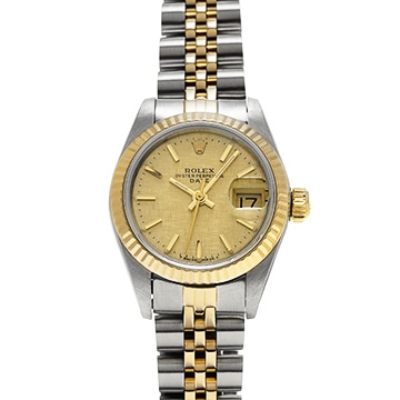 ロレックス デイトジャスト 69173 シャンパンモザイク レディース 時計 【中古】【wristwatch】