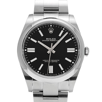 ロレックス オイスターパーペチュアル 41 124300 ブラック メンズ 時計 【中古】【wristwatch】
