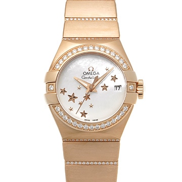 オメガ コンステレーション 27MM 123.55.27.20.05.004 ホワイトシェル レディース 時計 【新品】【wristwatch】