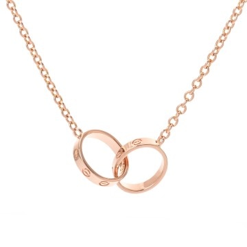 カルティエ ベビーラブ ネックレス ゴールド K18ピンクゴールド PG レディース ジュエリー 【中古】【jewelry】