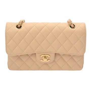 シャネル マトラッセ クラシック スモールハンドバッグ 23 ベージュ A01113 グレインドカーフスキン レディース バッグ 【中古】【bag】