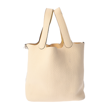 エルメス ピコタンロック MM エクラ ナタ/ジョーヌプッサン トリヨンクレマンス レディース バッグ 【中古】【bag】