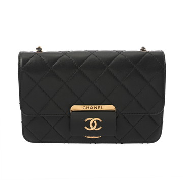 シャネル マトラッセ チェーンショルダー ビューティロック ブラック A93222 ラムスキン レディース バッグ 【中古】【bag】