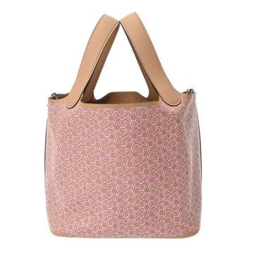 エルメス ピコタンロック PM ラッキーデイジー  チャイ/ローズ/ブラン ヴォースイフト レディース バッグ 【中古】【bag】