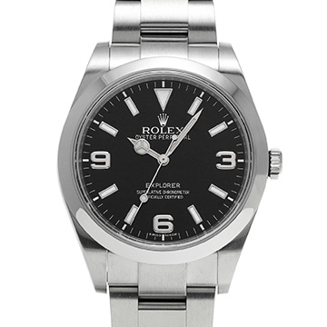 ロレックス エクスプローラー 214270 ブラック メンズ 時計 【中古】【wristwatch】