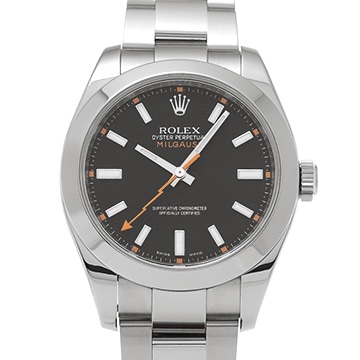 ロレックス ミルガウス 116400 ブラック メンズ 時計 【中古】【wristwatch】