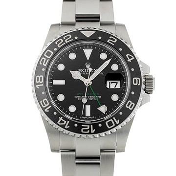 ロレックス GMTマスターII 116710LN ブラック メンズ 時計 【中古】【wristwatch】