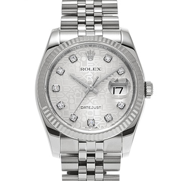 ロレックス デイトジャスト 116234G シルバーコンピュータ/ダイヤモンド メンズ 時計 【中古】【wristwatch】