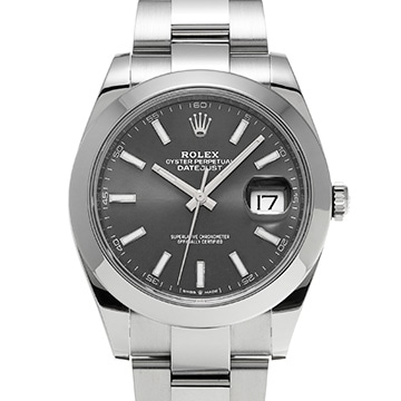 ロレックス デイトジャスト 41 126300 スレート メンズ 時計 【中古】【wristwatch】